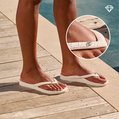Arch Support Flip Flops - Classic - Crystal White