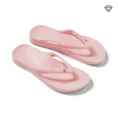 Arch Support Flip Flops - Classic - Crystal Pink