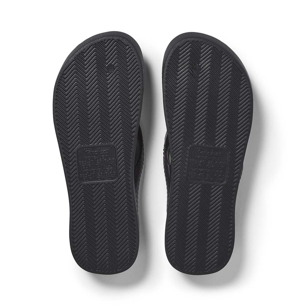  Arch Support Flip Flops - Classic - Crystal Black 