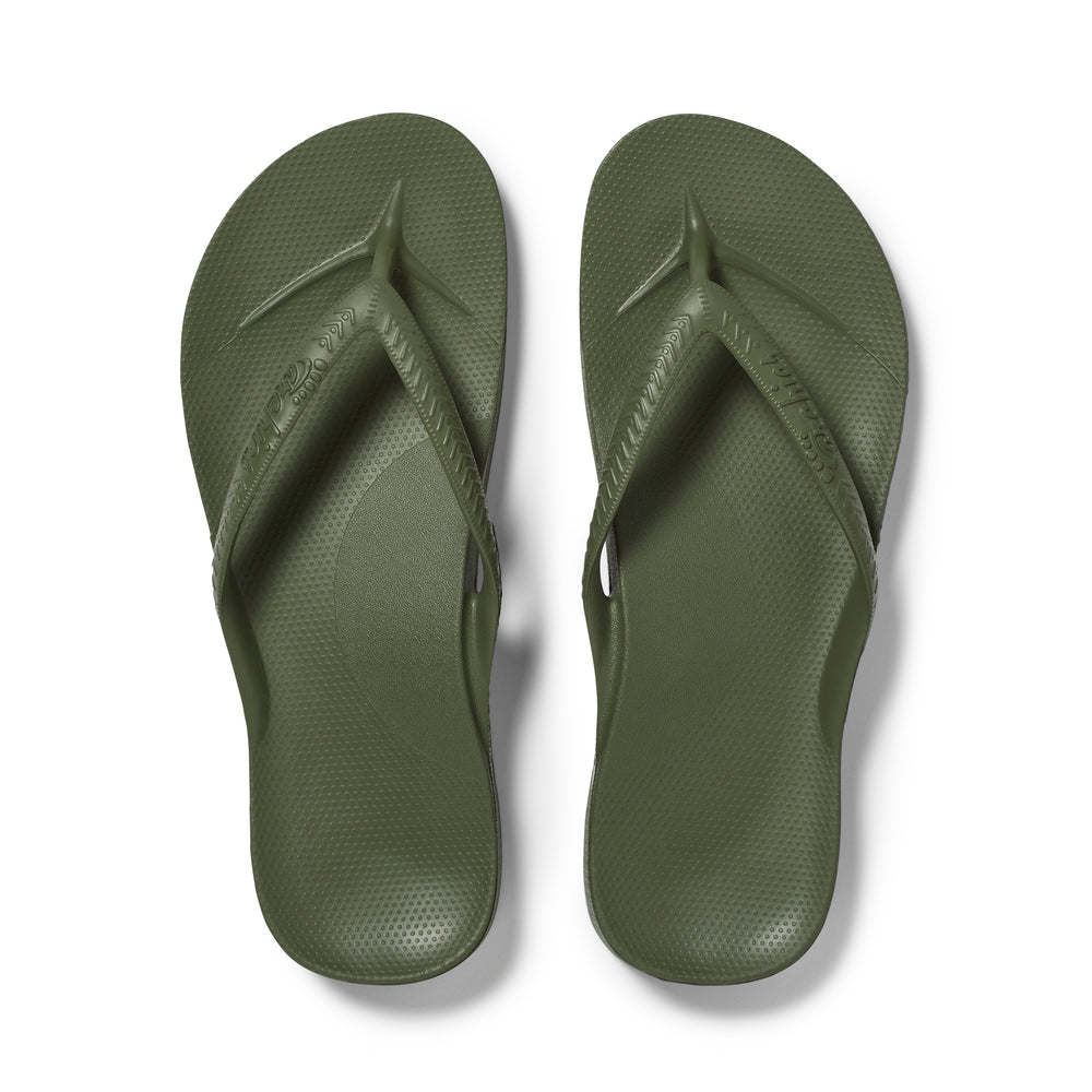  Caqui - Chanclas con soporte para el arco plantar 