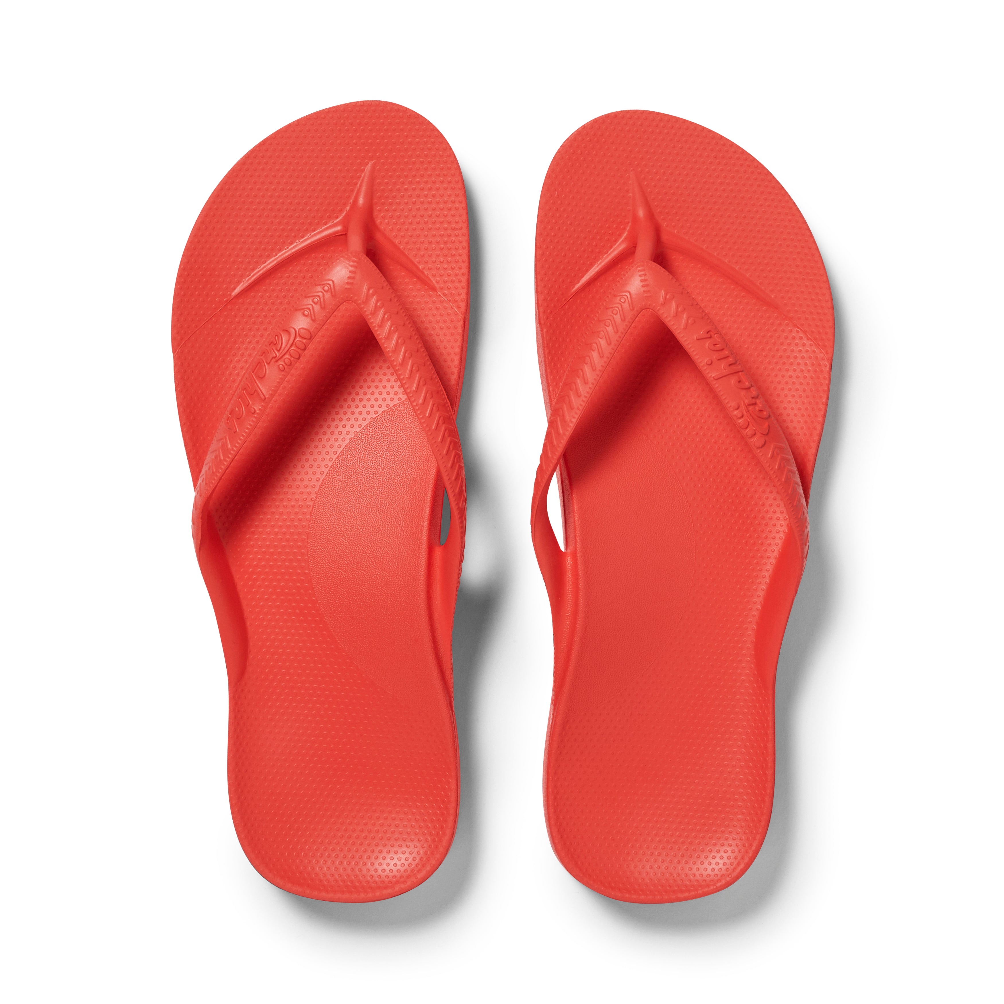 Arch Support Flip Flops - Classic - Coral 