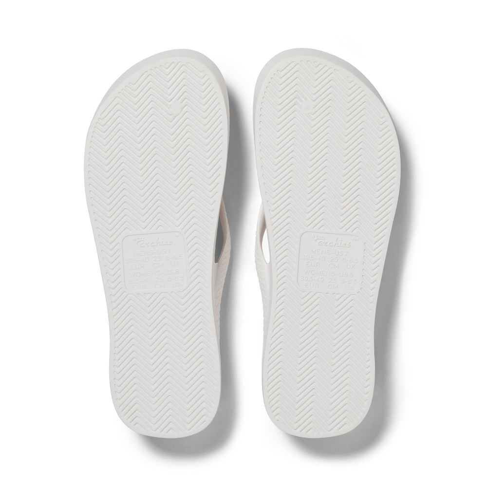  Arch Support Flip Flops - Classic - White 