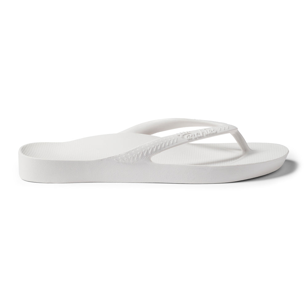  Arch Support Flip Flops - Classic - White 