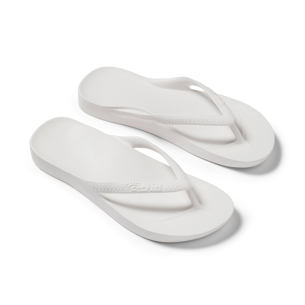  Arch Support Flip Flops - Classic - White 